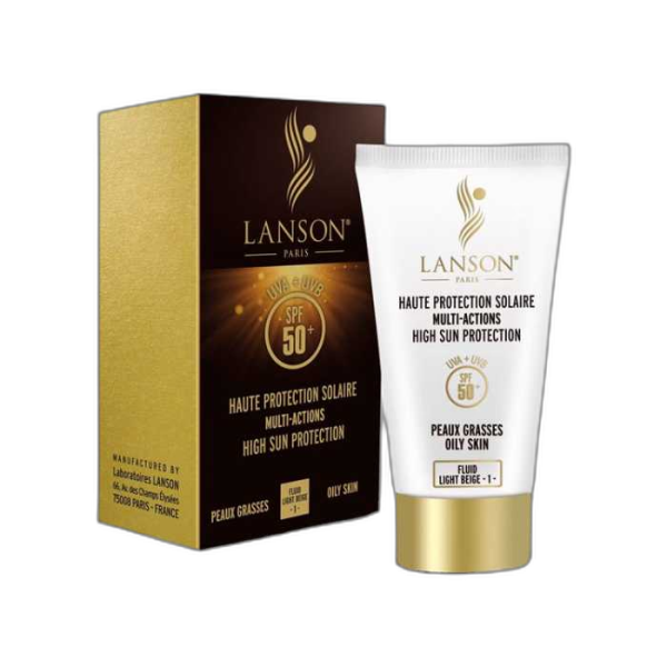 کرم ضد آفتاب لانسون LANSON SPF50+ مناسب پوست چرب و مختلط