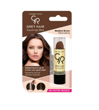 استیک پوشاننده موهای سفید Golden Rose Gray Hair Touch-Up Stick 03 Medium Brown