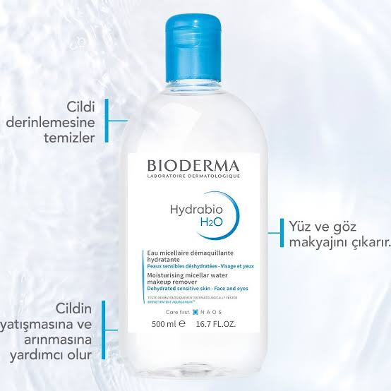 میسلار واتر بایودرما Hydrabio H2O حجم 500 میلی‌لیتر